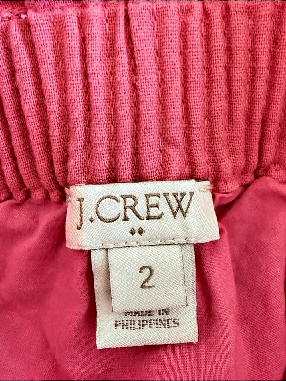 J.Crew Raspberry Pink Ruffle Waist Skirt - Picture 2 of 6